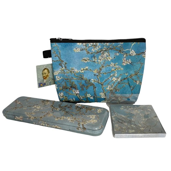 Van Gogh Almond Blossom, Floral Bag Desk Set Immersive Lighthouse Exclusive NEW - Picture 2 of 14